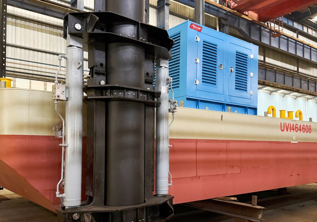 conjunto de estación eléctrica diésel