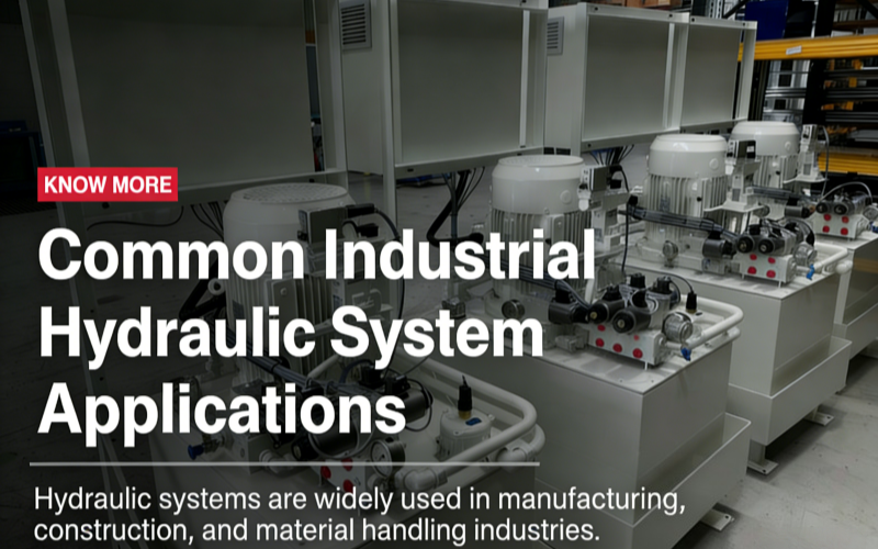 Common Industrial Hydraulic System Applications