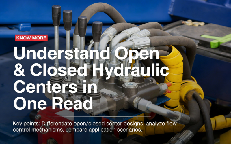 Understand Open & Closed Hydraulic Centers in One Read