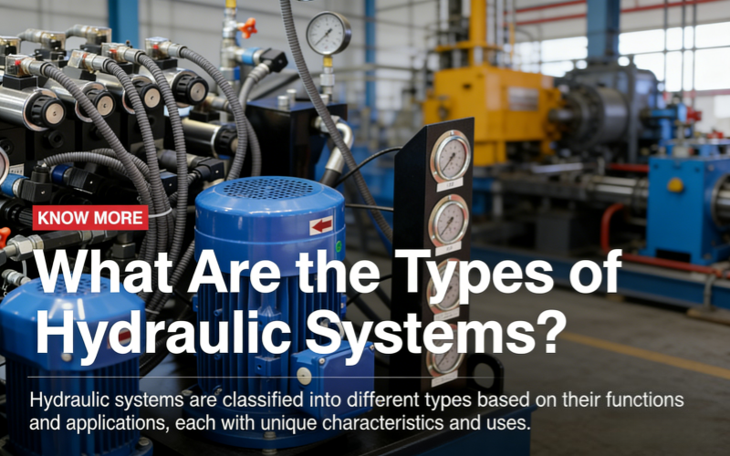 What Are the Types of Hydraulic Systems