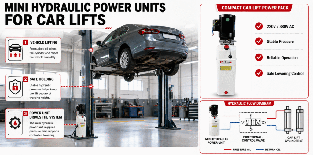 CAR LIFT HYDRAULIC MINI POWER PACK