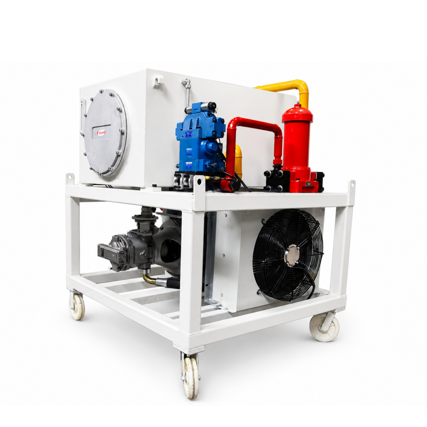 Highly Integrated Large Hydraulic Test Station