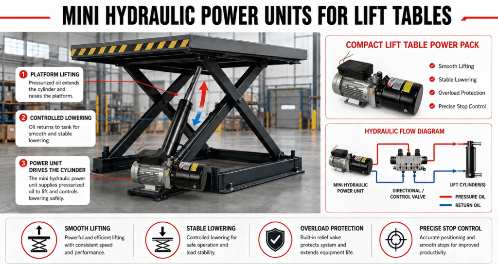 Work platform HYDRAULIC MINI POWER PACK