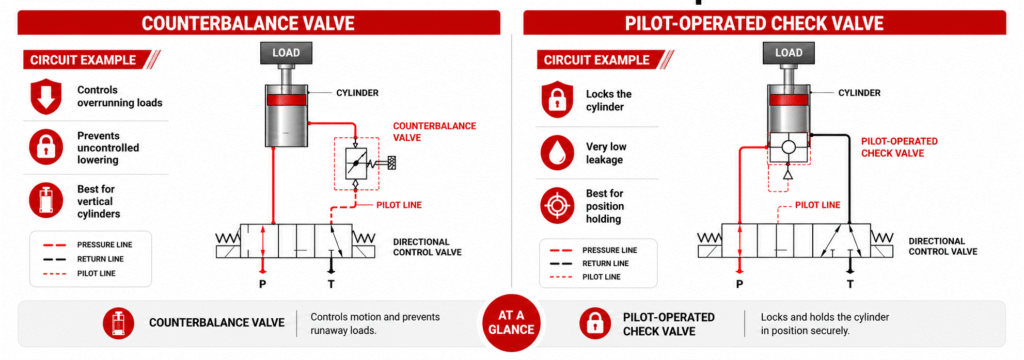Counterbalance Valve or Pilot-Operated Check Valve