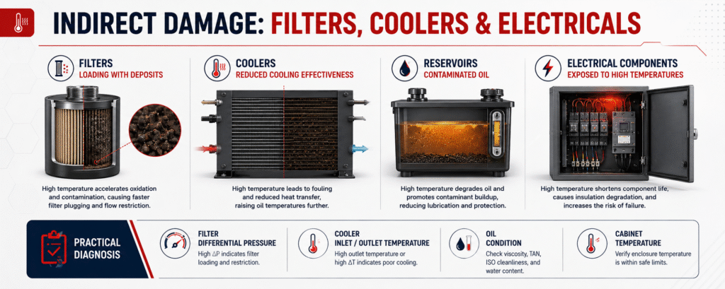 Filters, Coolers, and Reservoirs Are Often Affected Indirectly