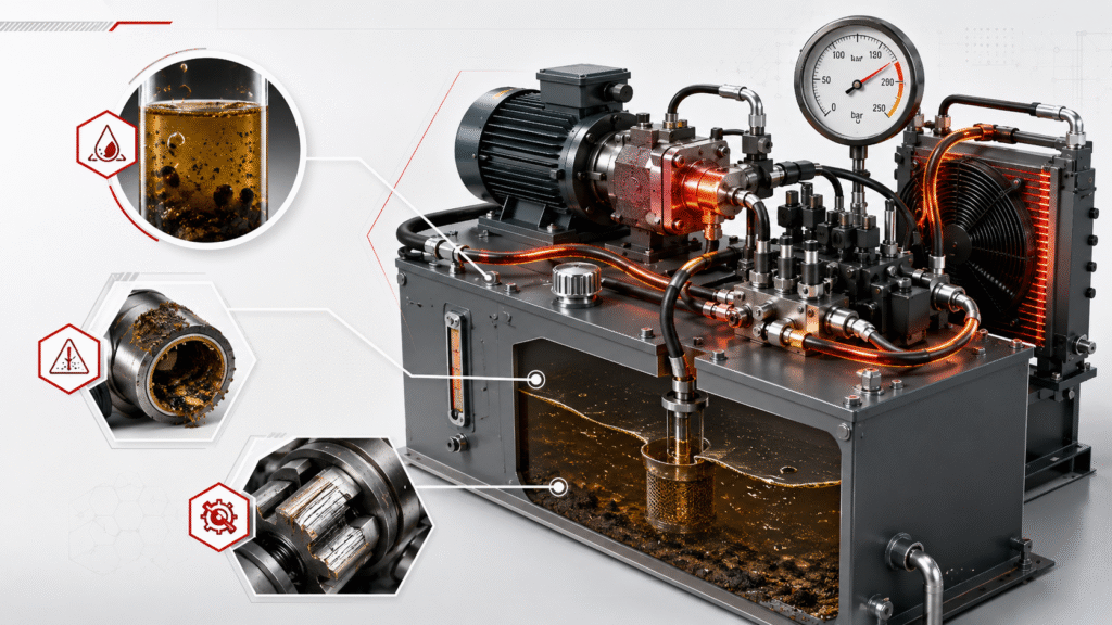 Hydraulic Oil Is Incorrect or Degraded