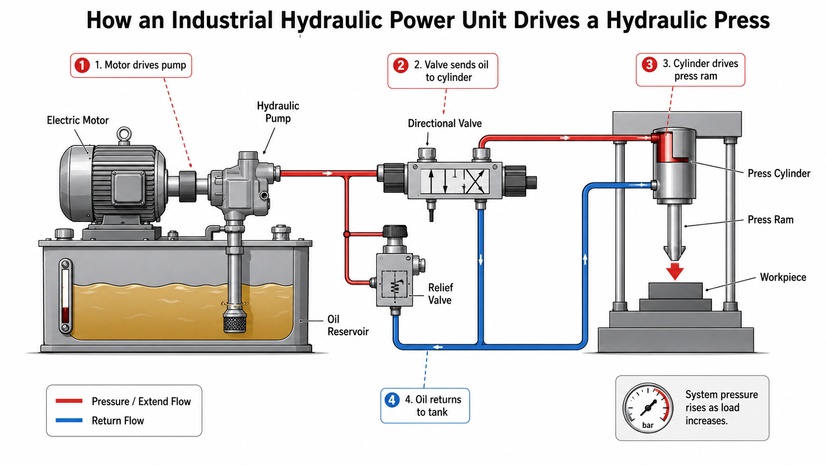 Hydraulic Power Unit for a Hydraulic Press