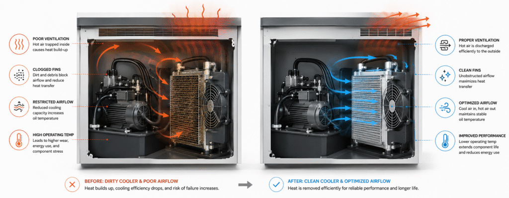 Keep the Hydraulic System Cooler Clean