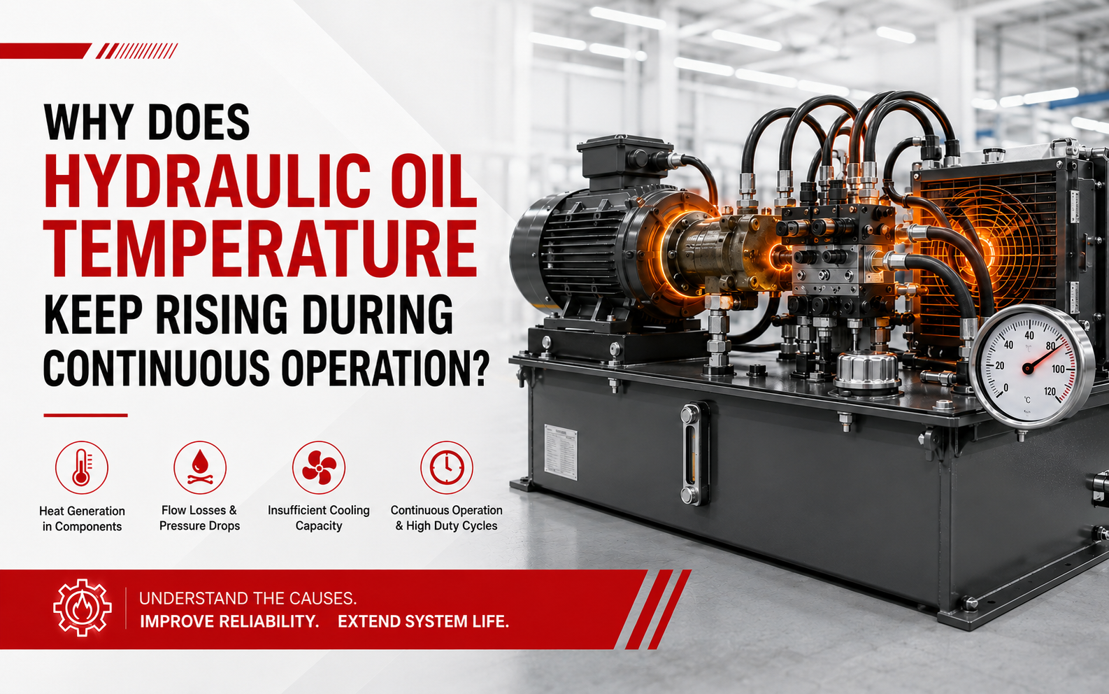 Why Does Hydraulic Oil Temperature Keep Rising During Continuous Operation