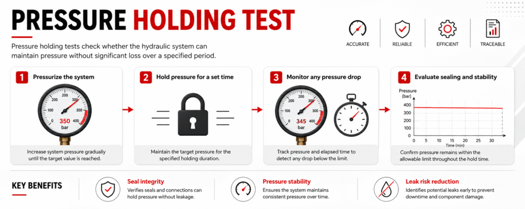 Hydraulic Testing Bench Pressure Holding Test