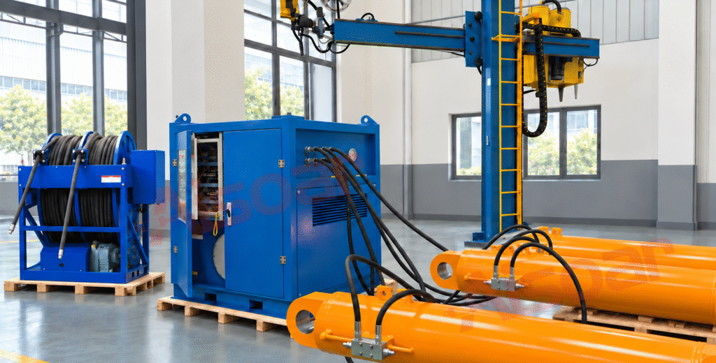 Hydraulic Cylinder Solution for Offshore Tether Chain Replacement
